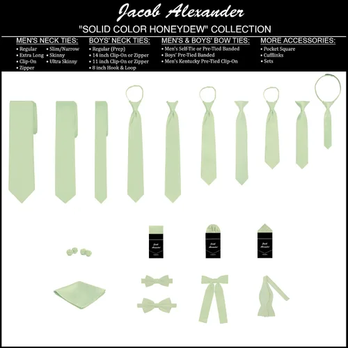 Vista 182 de Jacob Alexander Corbata regular de los hombres de color sólido