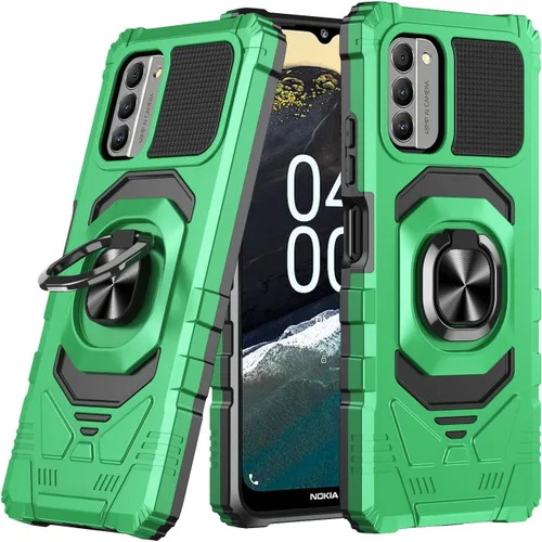 Vista 9 de Funda inalámbrica Galaxy para Nokia C300/G100 con protector de pantalla de vidrio templado, soporte de coche con anillo de soporte a prueba