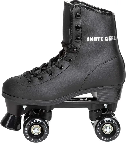 Vista 4 de C SEVEN C7skates - Patines cuádruples de diseño retro para jóvenes y adultos Negro suave