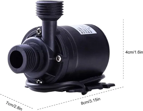 Vista 2 de Sumergible sin escobillas, DC 12V 800L/H 5M Bomba sumergible ultra silenciosa Bomba de estanque Bomba de fuente Bomba de fuente para fuente