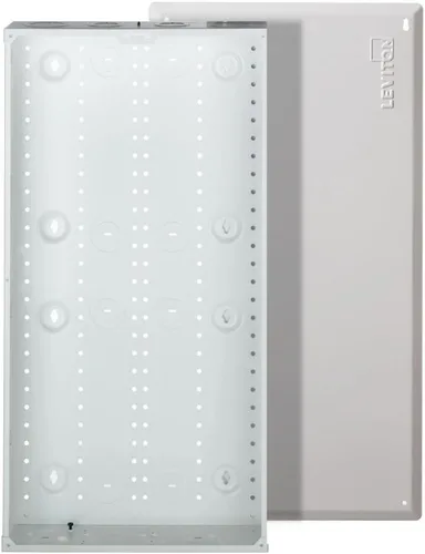 Vista 3 de Leviton 14" SMC, caja de medios estructurada con cubierta, 47605-140, color blanco