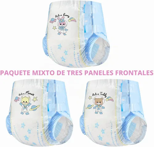 Vista 3 de Littleforbig Pañales impresos para adultos, 10 piezas, Astro Babies (M 28-38 pulgadas)