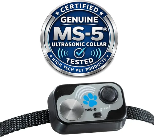 Vista 2 de High Tech Pet MS-5 Collar Automático para Mascotas de la Marca - Resistente al Agua - Resistente - Ligero - Batería de Larga Duración Incluida