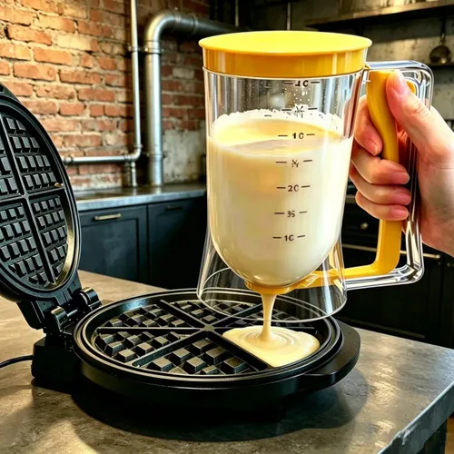 Vista 5 de BBSTARZ Separador de masa para magdalenas, crepes, galletas, pasteles, gofres. Dispensador de masa, separador de galletas, separador de crema. Taza