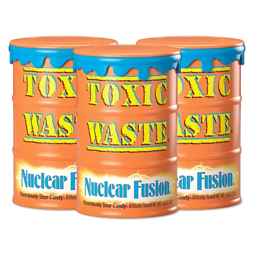 Vista 8 de TOXIC WASTE - Dulces Agrios Peligrosamente de Fusión Nuclear - Sabores de Frambuesa-Limón, Piña-Maracuyá, Uva-Fresa, Plátano-Arándano