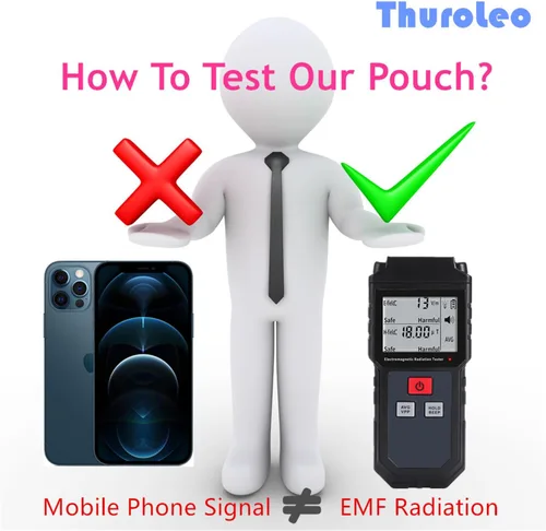 Vista 9 de Faraday - Funda de protección EMF para teléfono, compatible con iPhone 14, compatible con iPhone 14, funda de seguridad antiradiación, llave RFID