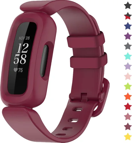 Vista 22 de Correas compatibles con Fitbit Ace 3, silicona suave, impermeable, accesorios de pulsera de reloj deportivo, correa de repuesto para Fitbit Ace 3