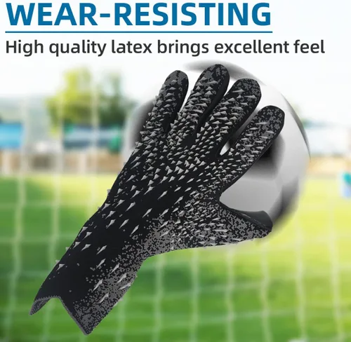 Vista 3 de Scott Edward Guantes de portero de fútbol para niños y adultos, kit de portero de fútbol premium, súper agarre y protección, talla 6/7/8/9/10