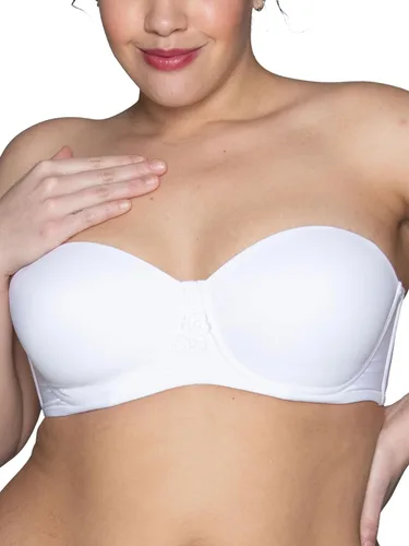 Vista 10 de Vanity Fair - Brasier sin tirantes para mujer, suaviza la espalda Paquete de 2 - Beige/Negro
