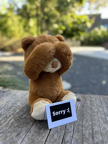Vista 3 de Lindo regalo para ella y él - The I'm Sorry Teddies - Vergonzado adorable juguete de peluche súper suave - Regalo único lindo de oso de peluche