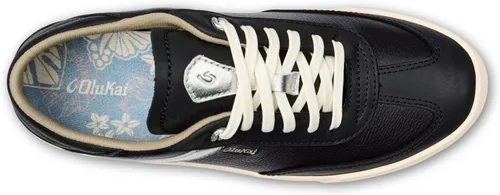 Vista 2 de OLUKAI Ha'upu - Tenis deportivos de uso diario para mujer, diseño clásico con cordones, ajuste cómodo y suela de goma con agarre húmedo, duraderos