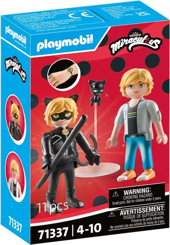 Vista 3 de Playmobil Miraculous: Adrien & Cat Noir