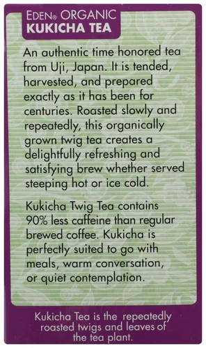 Vista 4 de Eden Organic Kukicha, Twig Tea 0.07 oz (paquete de 1)