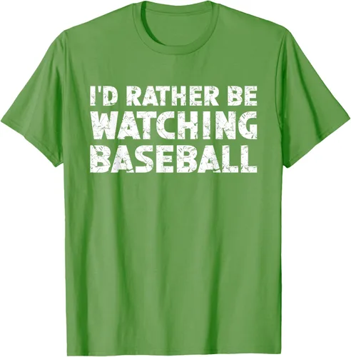 Vista 14 de Camiseta de béisbol I'd Rather Be Watching