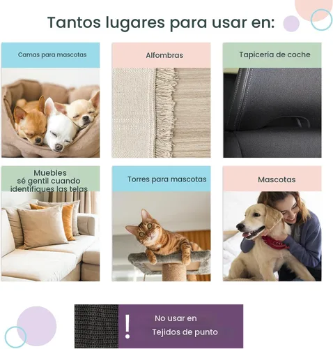 Vista 4 de Uproot Clean Pro - Herramienta de depilación de mascotas, borde multitela, rastrillo de alfombra Reusable Special Dog Hair Remover for Couch, Pet