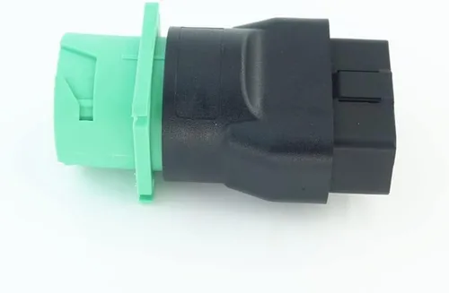 Vista 4 de Adaptador OBD2 macho a verde J1939 hembra