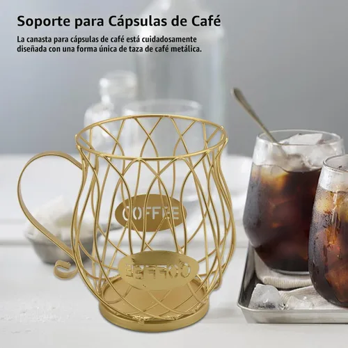 Vista 4 de Cesta de almacenamiento de cápsulas de café,Soporte de encimera