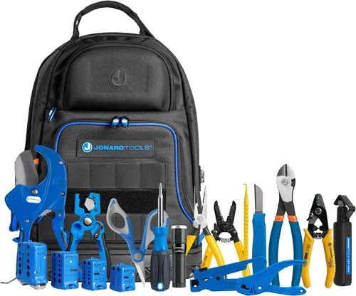 Vista 14 de Kit de preparación de fibra Jonard Tools TK-120 - Juego de 12 herramientas de acceso y terminación de cables de fibra óptica con herramientas