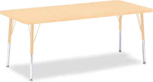 Vista 10 de Berries Mesa rectangular para actividades, altura E, Gris/Negro/Negro, 1