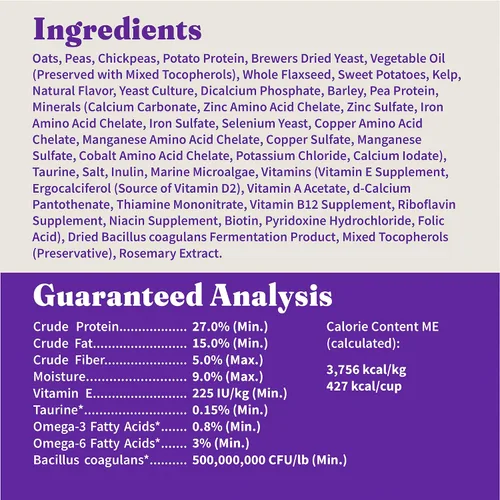 Vista 9 de Halo Holistic - Alimento vegano para perros, receta a base de plantas con algas marinas, comida seca para perros, salud digestiva completa