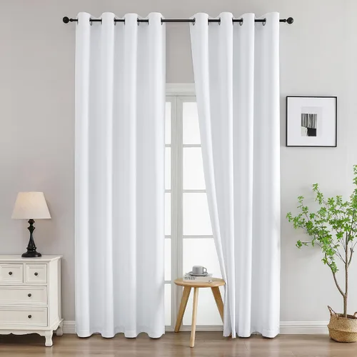 Vista 249 de Simplebrand Juego de 2 paneles de cenefa aguamarina para ventana de cocina de 14 pulgadas de largo, cortinas de oscurecimiento de habitación