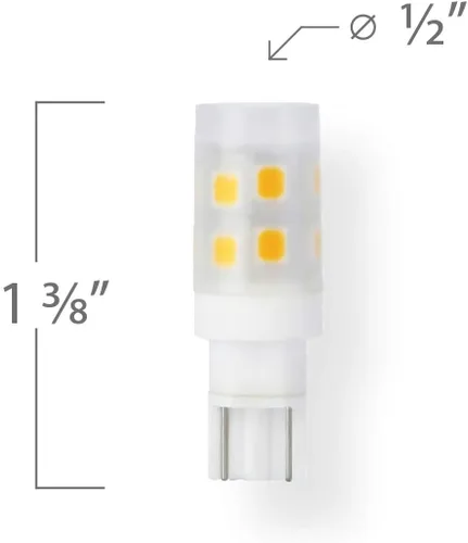 Vista 4 de EmeryAllen - Bombilla LED T5 de 1.5 W (25 W Eq), 2700 K, 12 V 2700K - Blanco cálido
