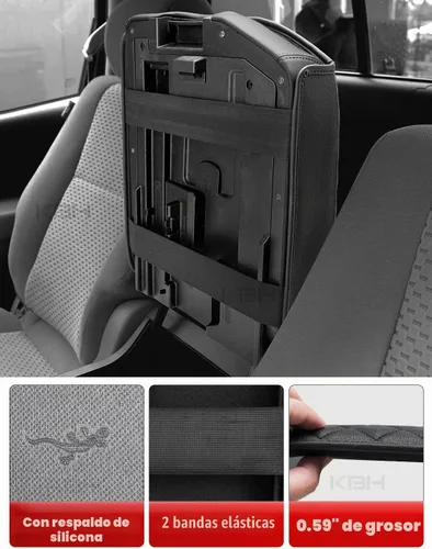 Vista 5 de KBH Funda para reposabrazos de consola central para Toyota Tundra 2007-2013, Sequoia 2008-2022, protector de tapa de consola central, accesorios