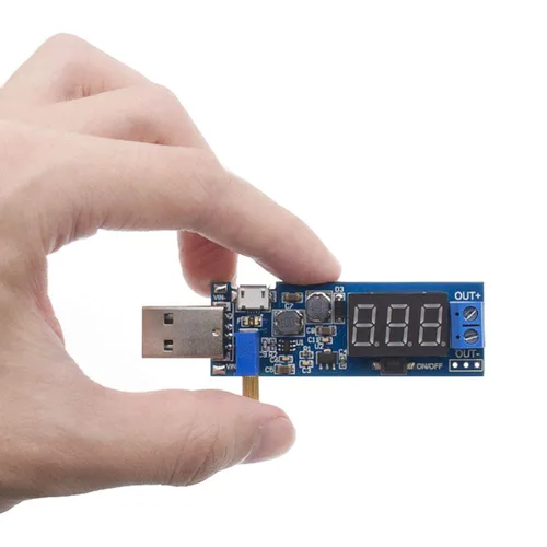 Vista 5 de 2 unids USB Buck Boost Convertidor ajustable Step Up Step Up Módulo de fuente de alimentación Regulador de voltaje DC-DC 5V a 3.3V 9V 12V 18V 24V
