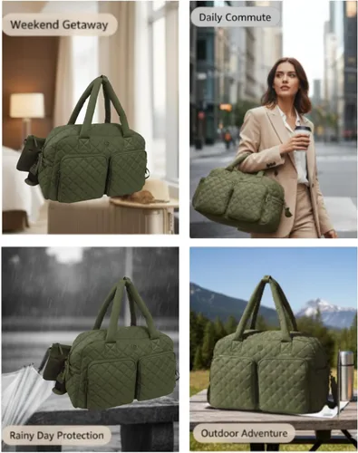 Vista 48 de Joan & David - Bolsas de viaje acolchadas de 22 pulgadas para mujer, bolsa de viaje ligera para mujer, bolsa de hospital de alta densidad, bolsas