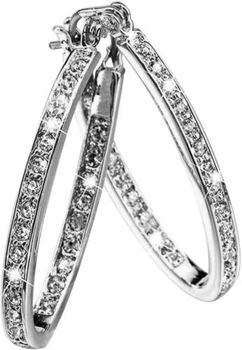 Vista 8 de SEniutarm - Pendientes para mujer diseño de mamá y mujer con incrustaciones de diamantes de imitación
