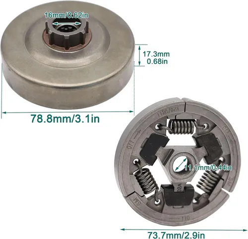 Vista 6 de Rodamiento de aguja E-Clip de embrague de cadena para motosierra de gasolina STIHL MS360 MS361 MS440 MS460 MS461 046