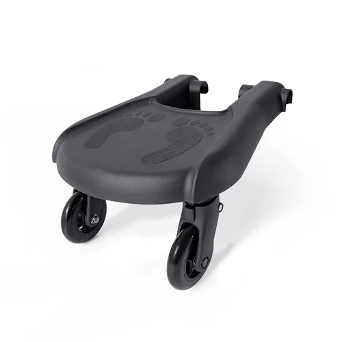 Vista 2 de Mompush Rider Board para cochecitos Ultimate 2 y Ultimate 3 Conducción suave en las ruedas, superficie antideslizante, soporta hasta 44 libras