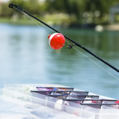 Vista 7 de PATIKIL Bobber de pesca, ABS botón redondo boya pesca flotador aparejos