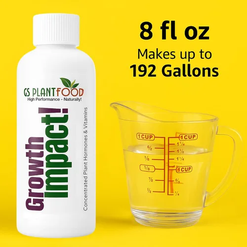 Vista 7 de Growth Impact - Solución vitamínica súper concentrada – GS Plant Foods Plant Liquid All Purpose Plant Nutrition Vitaminas y hormonas para todo tipo