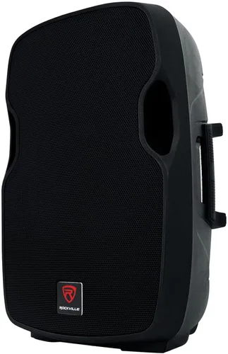 Vista 6 de Rockville BPA15 800 W pico/200 W RMS alimentado por altavoz PA de 15 pulgadas, Bluetooth, USB/SD, radio FM, ecualizador de 2 bandas, control remoto