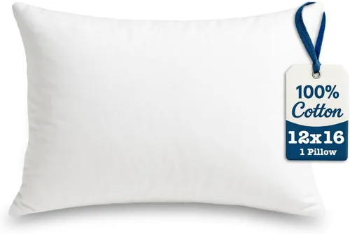 Vista 28 de Foamily Rellenos de almohada 100% algodón, paquete de 2 rellenos de almohada de 12 x 12 pulgadas para almohadas decorativas para sofá y cama