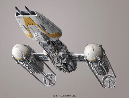 Vista 2 de Bandai Hobby, Star Wars 1/72 Y-Wing, kit para construir Starfighter