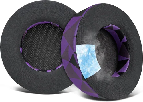 Vista 20 de SOULWIT Almohadillas de enfriamiento para auriculares Corsair Virtuoso, almohadillas con espuma de aislamiento de ruido de alta densidad, grosor