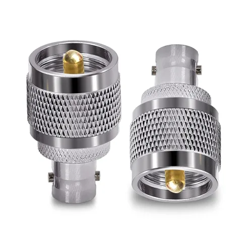 Vista 9 de TUOLNK Adaptador coaxial RF BNC a UHF PL259 SO239 a conector de toma BNC hembra para cable de extensión 2 piezas