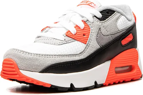 Vista 4 de Nike Preescolar Air Max 90 PS DC8332 100 infrarrojos 2020 - Tamaño 12C BlancoNegro-Cool Grey-Radiant