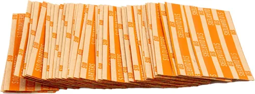 Vista 7 de Conjunto de Envoltorios Planos a Rayas para Monedas 100