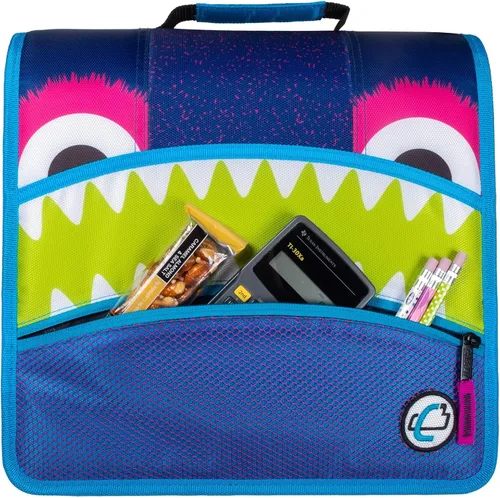 Vista 17 de Case-it Mighty Zip Tab - Carpeta escolar con cremallera Anillas en O de 3 pulgadas, capacidad de 600 hojas, carpeta de archivos expandible de 5 Un