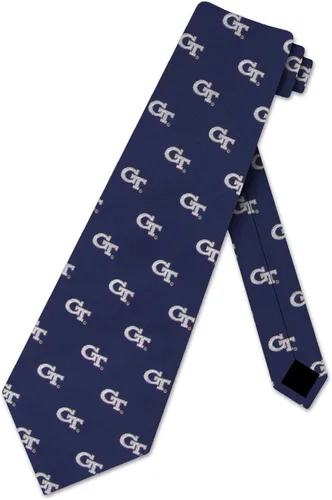 Vista 3 de Eagles Wings Georgia Tech Ties Yellow Jackets Mens College Neckties Comprobar microfibra