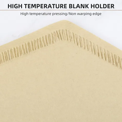 Vista 5 de KUFUNG Paquete de 100 filtros de café en cono, filtros de café desechables de 1 a 4 tazas, filtros de café de papel natural tipo U para verter