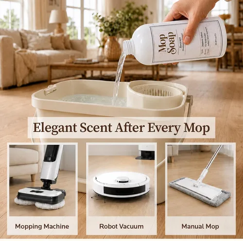Vista 5 de Luxury Scented Mop Soap, Baccarat Floor Cleaner for Mopping 33.8 oz