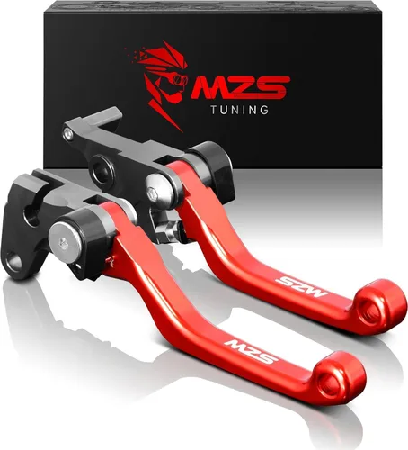 Vista 11 de MZS - Palancas de embrague y freno ajustables para motocicleta todo terreno, color negro, con mecanizado CNC, compatibles con YZ65 2018-2025 / YZ80
