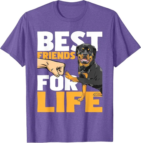 Vista 53 de Best Friends for Life - Rottweiler Animal Dog Lover Breeder T-Shirt