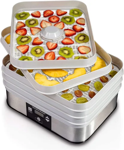 Vista 3 de GUCUJI Paquete de 5 hojas de deshidratador de silicona antiadherente prémium para secador de frutas para Hamilton Beach 32100A