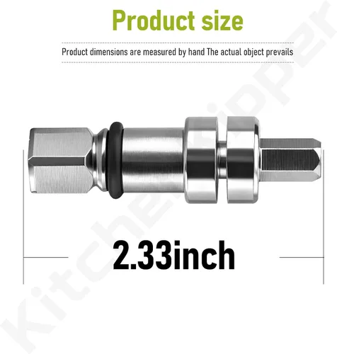 Vista 2 de Acoplador de eje de corte para pasta compatible con batidora de pie Kitchen-Aid – Para rodillo de pasta serie KSMP y cortador de reparación