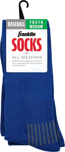 Vista 6 de Franklin Sports Youth Baseball + Softball Socks - Knee Socks for Kids - Boys + Girls Tall Sports Socks - Youth